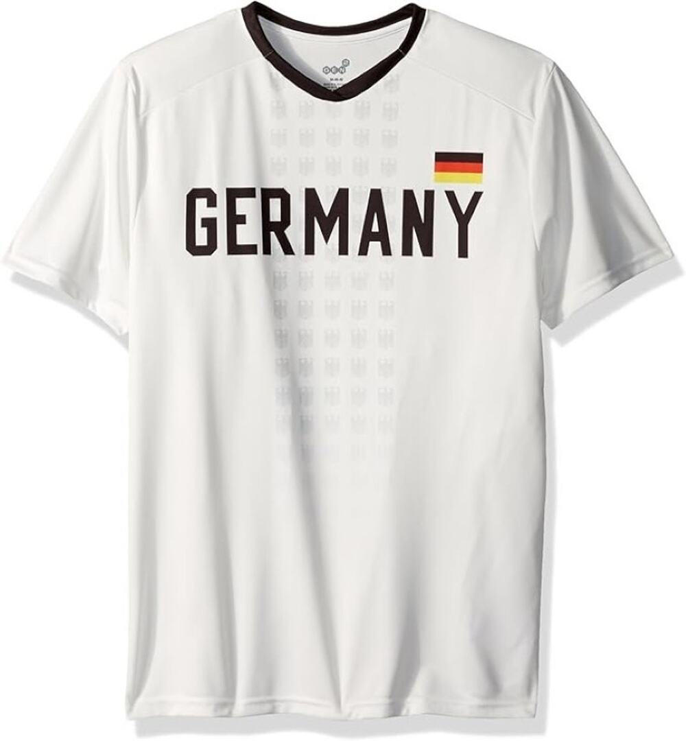 Germany Men's World Cup Soccer Short Sleeve Performance Jersey T-Shirt - NWT